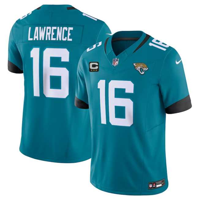 Men & Women & Youth Jacksonville Jaguars #16 Trevor Lawrence Teal 2023 F.U.S.E With 3- Star C Patch Vapor Untouchable Limited Football Stitched Jersey,We sell and wholesale Men & Women & Youth Jacksonville Jaguars #16 Trevor Lawrence Teal 2023 F.U.S.E With 3- Star C Patch Vapor Untouchable Limited Football Stitched Jersey on line form chian!